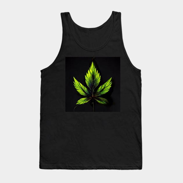 pot leaf hawaiian polkadot pattern Tank Top by StoneyPhenix